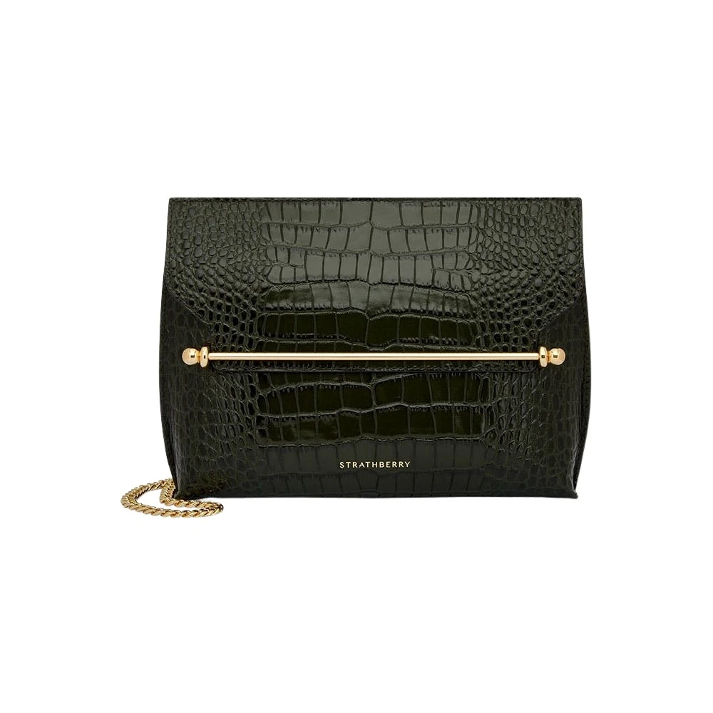 Green-Stylist-in-Croc-embossed-Leather-Forest82442_nobg Strathberry Stylist crossbody bag