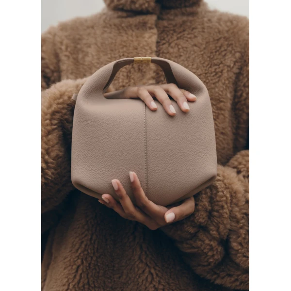 Polène Béri in Taupe Béri in Taupe - Shoulder & Crossbody Bags - Parisian Luxury Leather Bag at Luxury Shoes 
