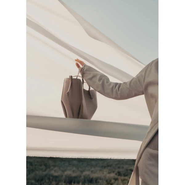 Polène Cyme Mini in Taupe Cyme Mini in Taupe - Mini Bags - Parisian Luxury Leather Bag at Luxury Shoes 