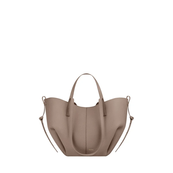 Polène Cyme Mini in Taupe Cyme Mini in Taupe - Mini Bags - Parisian Luxury Leather Bag at Luxury Shoes 