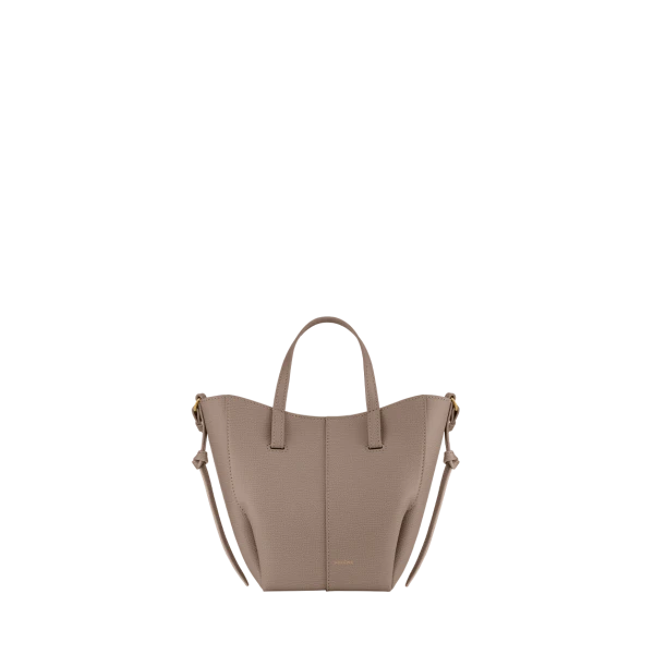 Polène Cyme Tote Nano in Taupe Cyme Tote Nano in Taupe - Mini Bags - Parisian Luxury Leather Bag at Luxury Shoes 