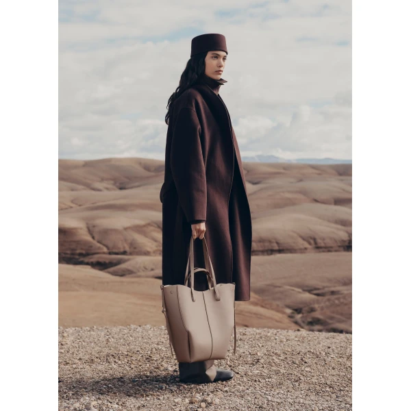 Polène Cyme Tote in Taupe Cyme Tote in Taupe - Totes & Top-Handle Bags - Parisian Luxury Leather Bag at Luxury Shoes 