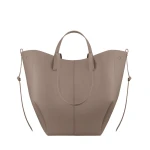 Grey-Cyme-Tote-in-Taupe-collection-coveti91183_nobg Polène Cyme Tote in Taupe Cyme Tote in Taupe - Totes & Top-Handle Bags - Parisian Luxury Leather Bag at Luxury Shoes