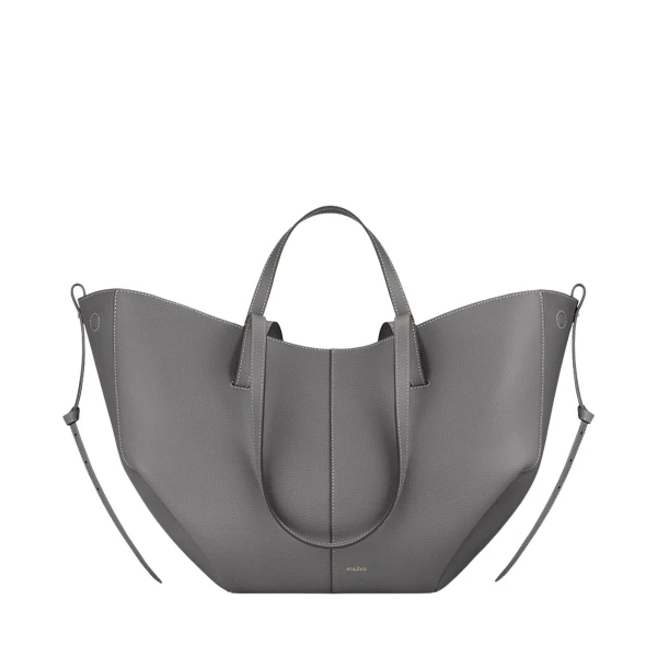 Polène Cyme in Stone Cyme in Stone - Totes & Top-Handle Bags - Parisian Luxury Leather Bag at Luxury Shoes 