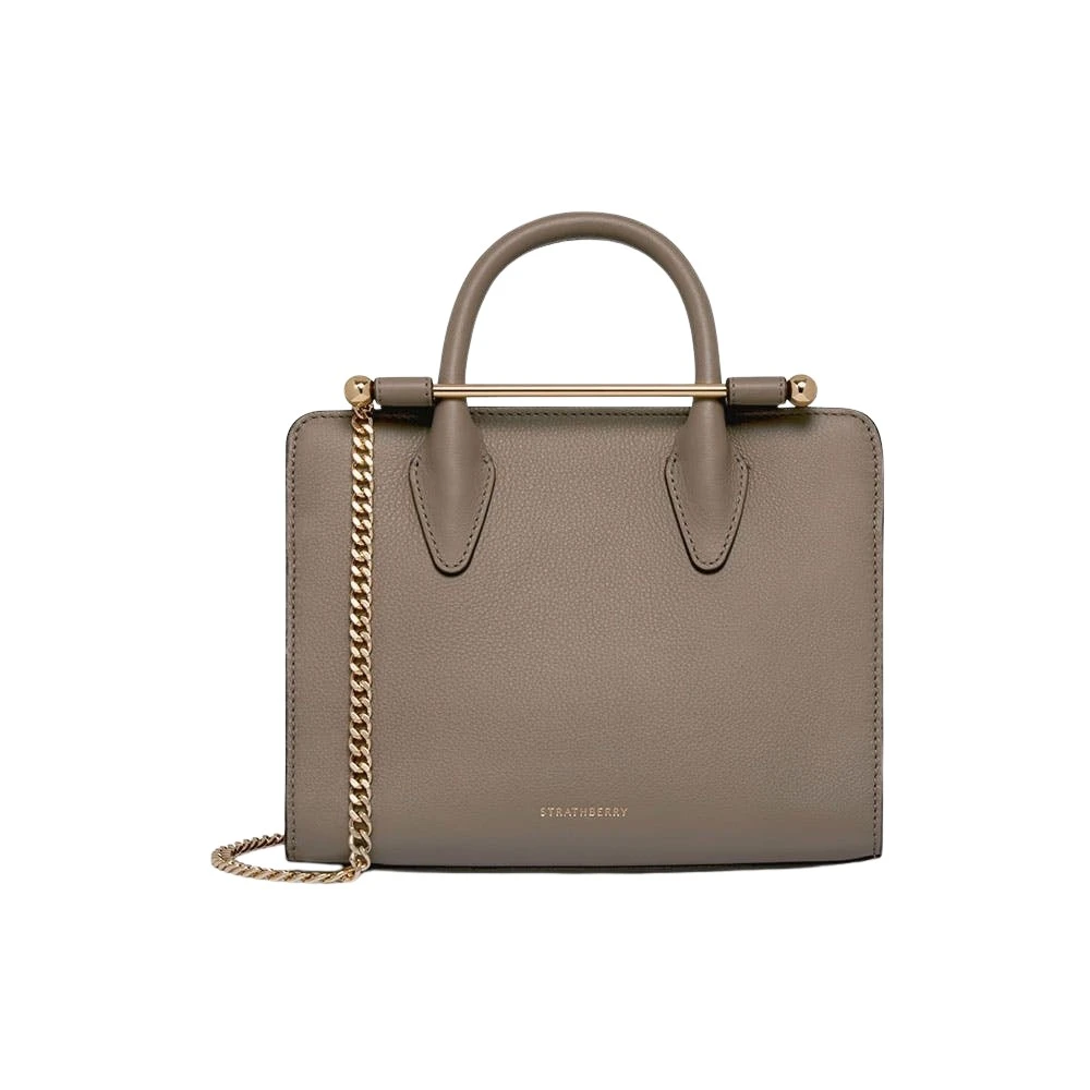 Grey-Mini-Tote-in-Taupe62649_nobg Strathberry Mini Tote bag