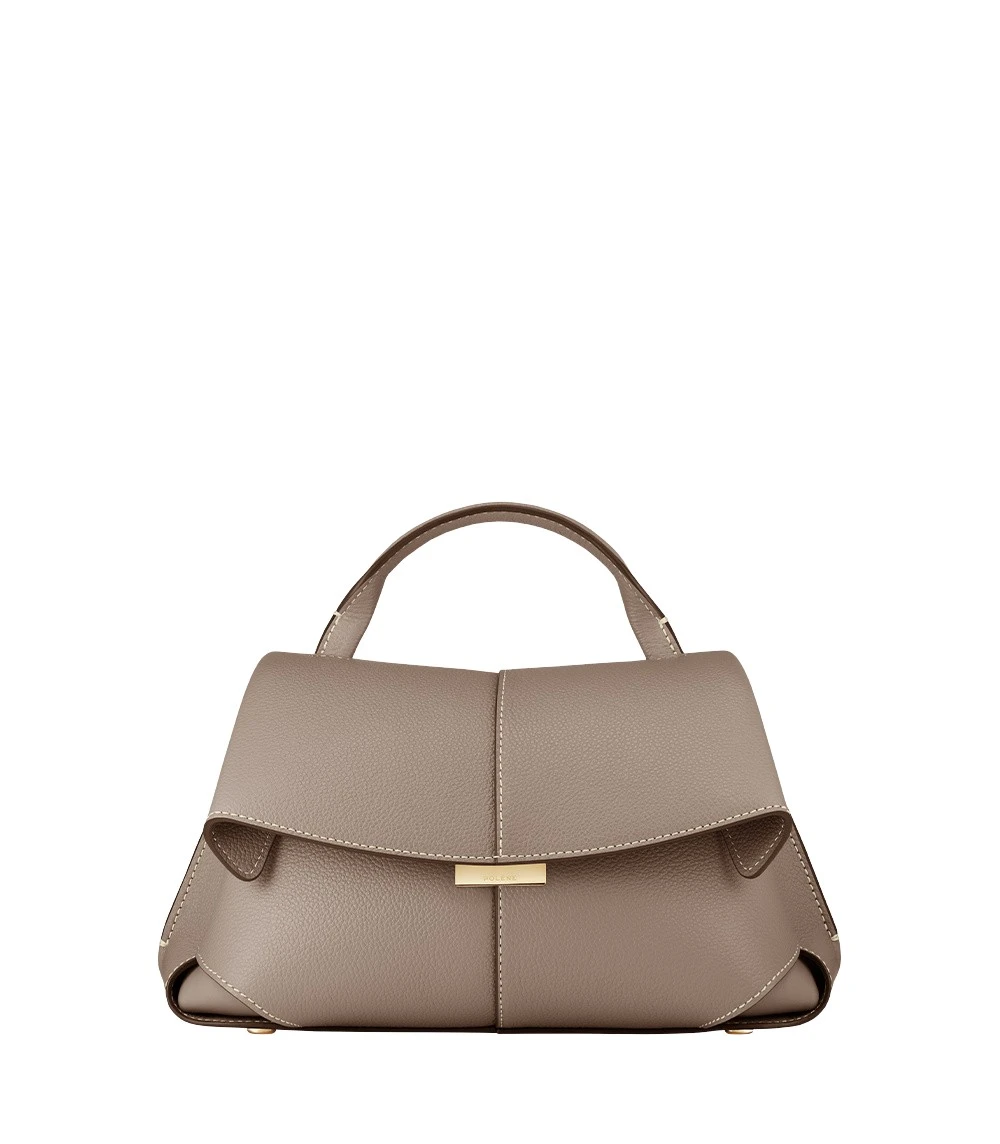 Grey-Mokki-Mini-in-Taupe-collection-coveti75429_nobg Polène Mokki Mini in Taupe Mokki Mini in Taupe - Mini Bags - Parisian Luxury Leather Bag at Luxury Shoes