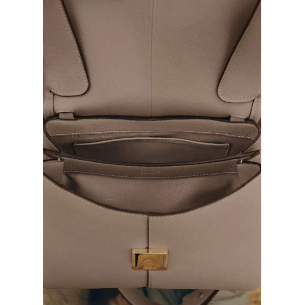 Polène Mokki in Taupe Mokki in Taupe - Shoulder & Crossbody Bags - Parisian Luxury Leather Bag at Luxury Shoes 