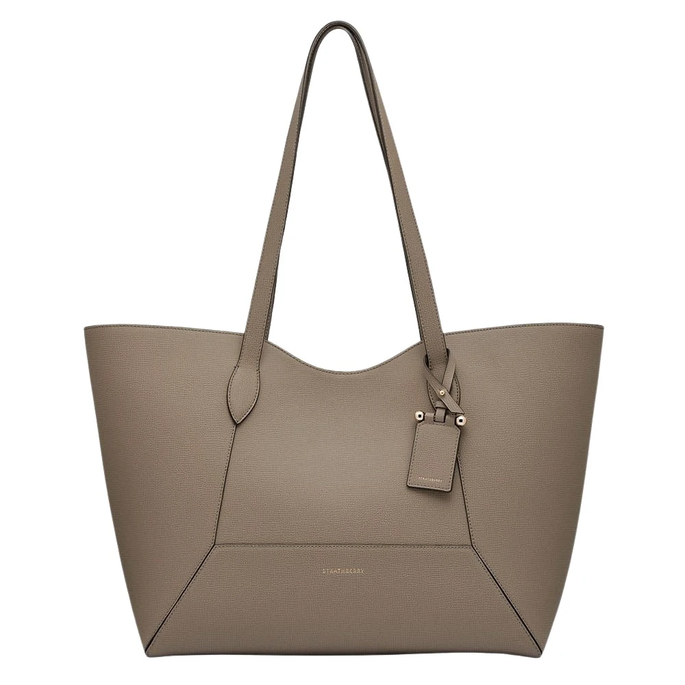 Grey-Mosaic-Cabas-in-Taupe88841_nobg Strathberry Mosaic Cabas tote bag