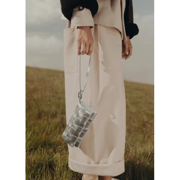Polène Neiti in Grey Neiti in Grey - Shoulder & Crossbody Bags - Parisian Luxury Leather Bag at Luxury Shoes 