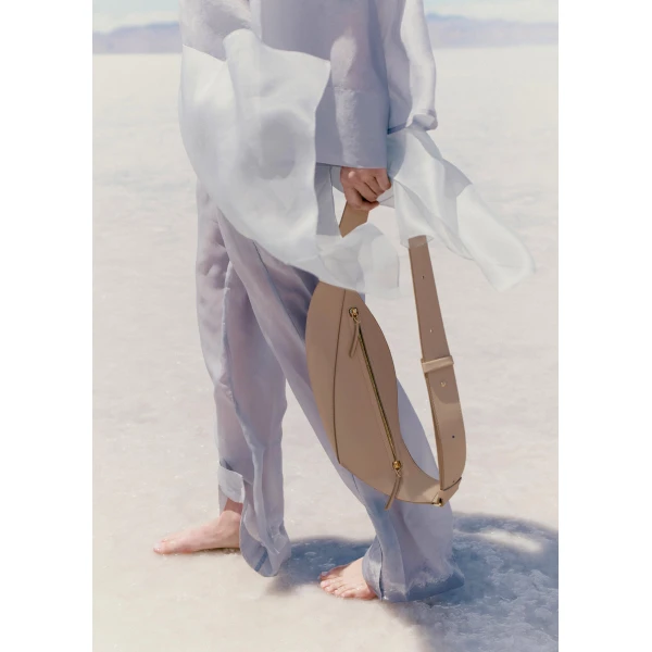 Polène Neyu in Taupe Neyu in Taupe - Shoulder & Crossbody Bags - Parisian Luxury Leather Bag at Luxury Shoes 