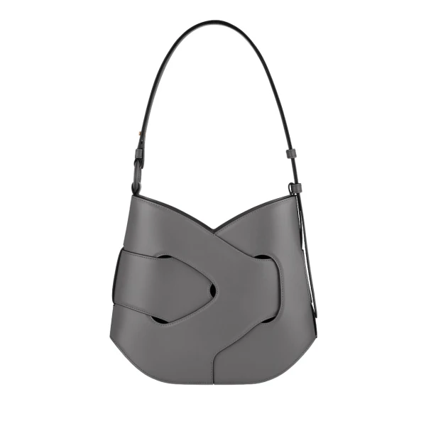 Polène Nodde Hobo in Stone Nodde Hobo in Stone - Shoulder & Crossbody Bags - Parisian Luxury Leather Bag at Luxury Shoes 
