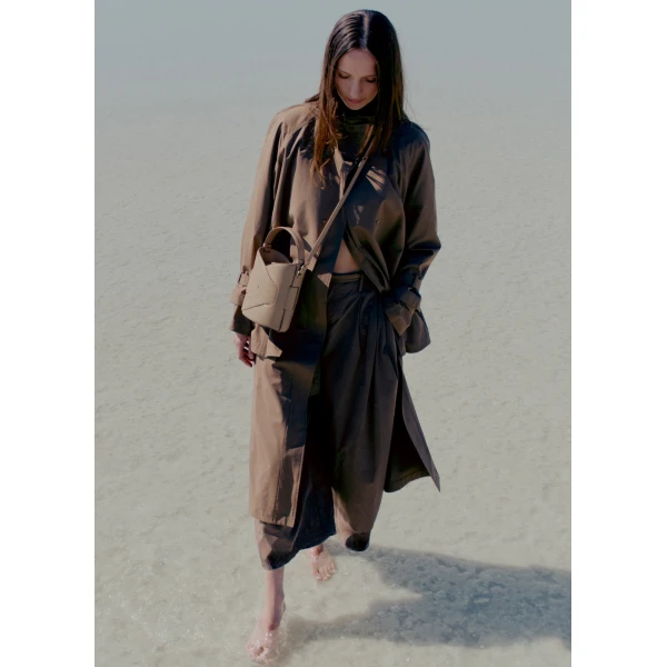 Polène Nodde Seau in Taupe Nodde Seau in Taupe - Bucket Bags - Parisian Luxury Leather Bag at Luxury Shoes 