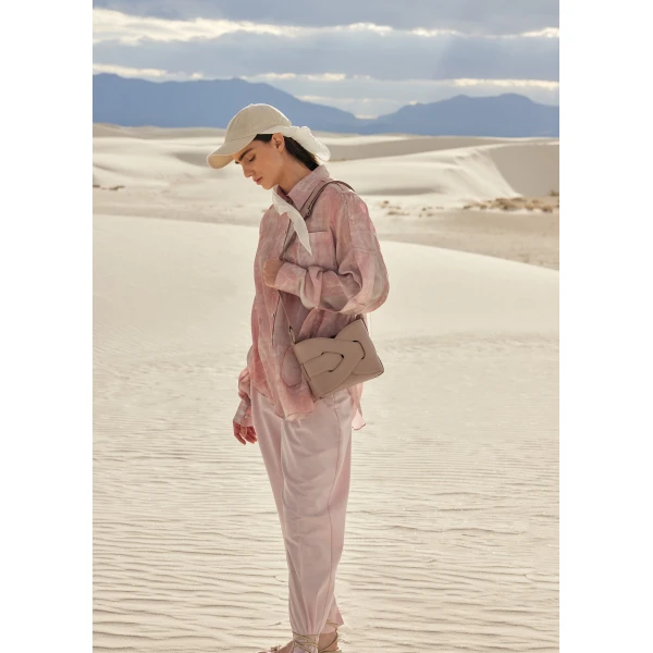 Polène Nodde in Taupe Nodde in Taupe - Shoulder & Crossbody Bags - Parisian Luxury Leather Bag at Luxury Shoes 