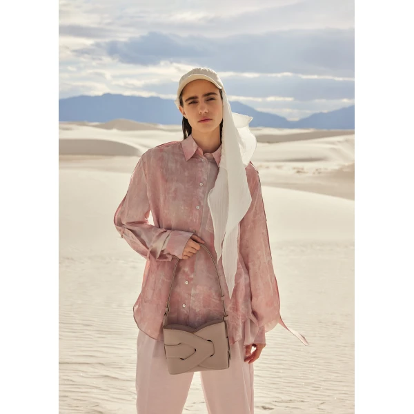 Polène Nodde in Taupe Nodde in Taupe - Shoulder & Crossbody Bags - Parisian Luxury Leather Bag at Luxury Shoes 