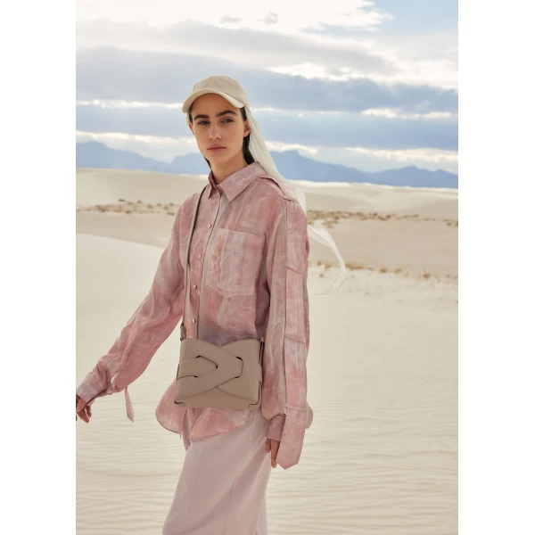 Polène Nodde in Taupe Nodde in Taupe - Shoulder & Crossbody Bags - Parisian Luxury Leather Bag at Luxury Shoes 