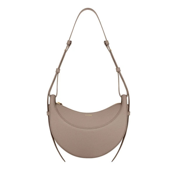 Polène Numéro Dix in Taupe Numéro Dix in Taupe - Shoulder & Crossbody Bags - Parisian Luxury Leather Bag at Luxury Shoes 