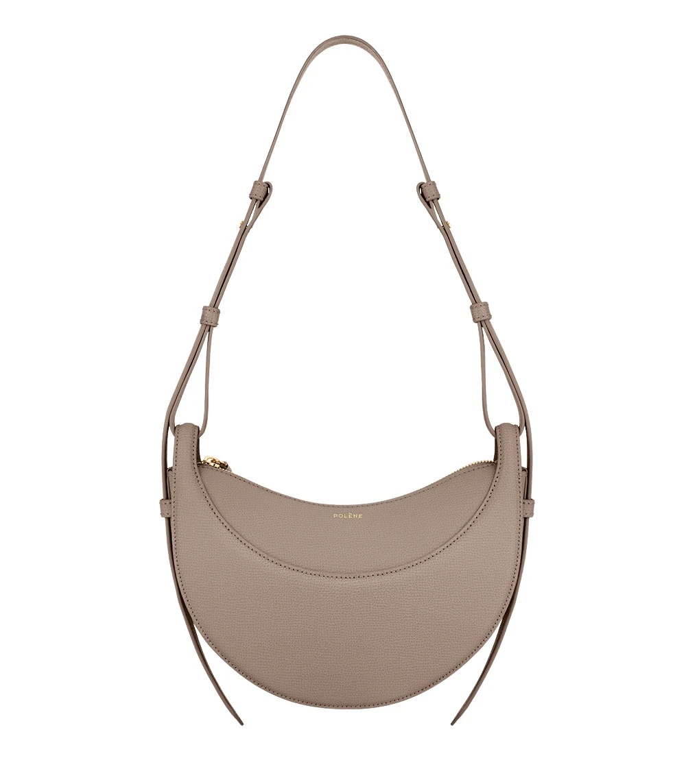 Grey-Numero-Dix-in-Taupe-collection-coveti19721_nobg Polène Numéro Dix in Taupe Numéro Dix in Taupe - Shoulder & Crossbody Bags - Parisian Luxury Leather Bag at Luxury Shoes