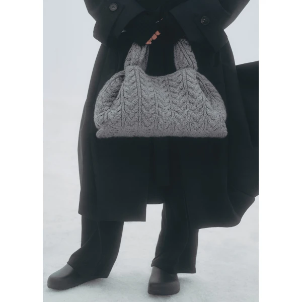 Polène Numéro Neuf Large in Stone Numéro Neuf Large in Stone - Shoulder & Crossbody Bags - Parisian Luxury Leather Bag at Luxury Shoes 