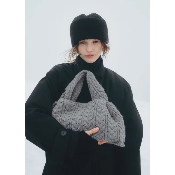 Polène Numéro Neuf Large in Stone Numéro Neuf Large in Stone - Shoulder & Crossbody Bags - Parisian Luxury Leather Bag at Luxury Shoes 