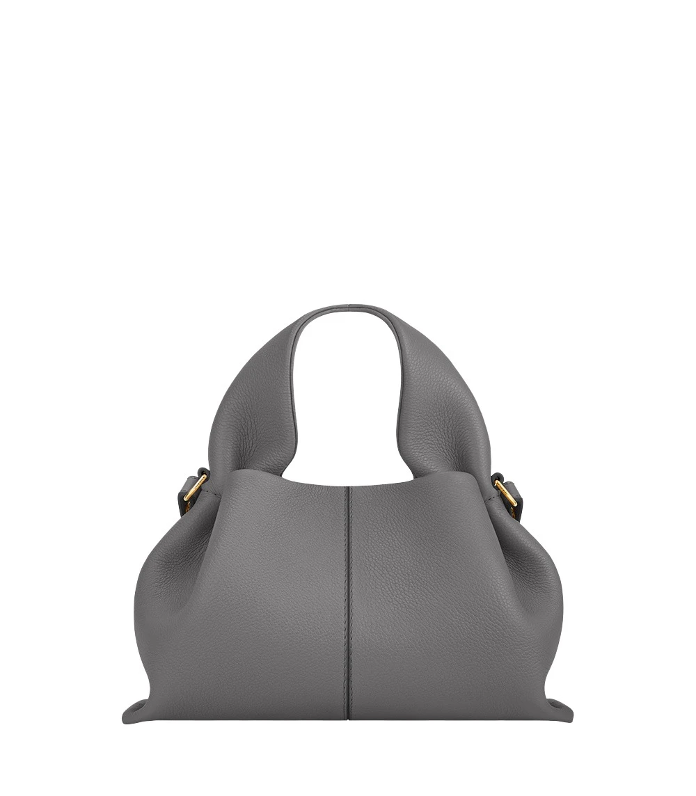 Grey-Numero-Neuf-Mini-in-Stone-collection-coveti78916_nobg Polène Numéro Neuf Mini in Stone Numéro Neuf Mini in Stone - Mini Bags - Parisian Luxury Leather Bag at Luxury Shoes