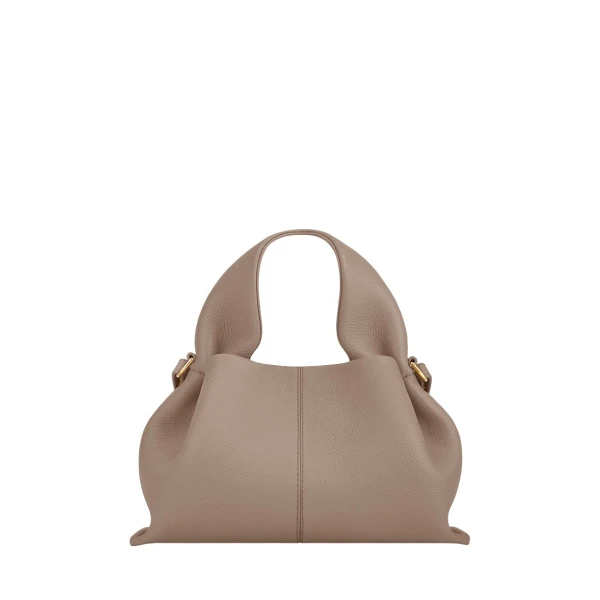 Polène Numéro Neuf Mini in Taupe Numéro Neuf Mini in Taupe - Mini Bags - Parisian Luxury Leather Bag at Luxury Shoes 