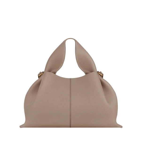 Polène Numéro Neuf in Taupe Numéro Neuf in Taupe - Shoulder & Crossbody Bags - Parisian Luxury Leather Bag at Luxury Shoes 