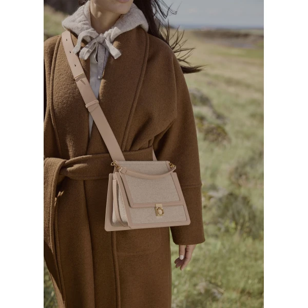 Polène Numéro Sept in Taupe Numéro Sept in Taupe - Totes & Top-Handle Bags - Parisian Luxury Leather Bag at Luxury Shoes 