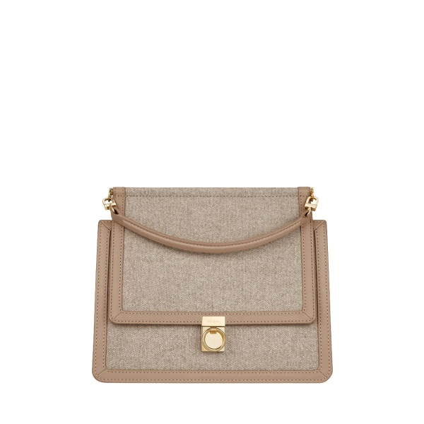 Polène Numéro Sept in Taupe Numéro Sept in Taupe - Totes & Top-Handle Bags - Parisian Luxury Leather Bag at Luxury Shoes 