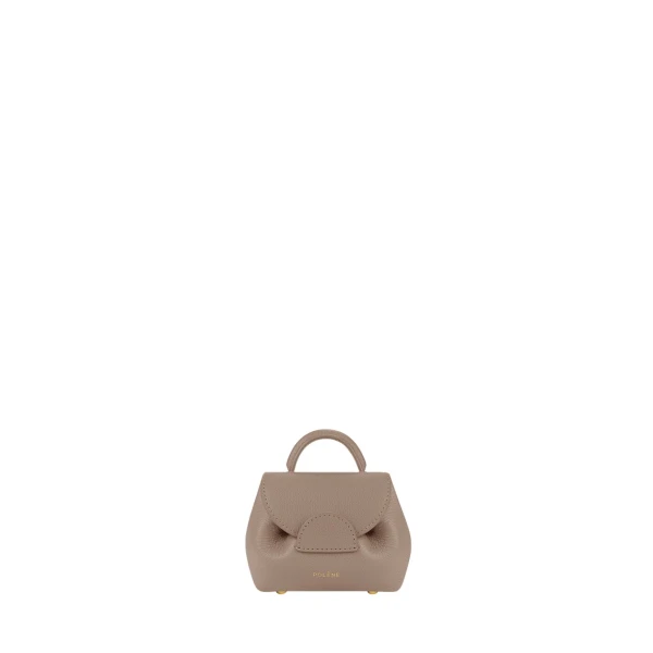Polène Numéro Un Micro in Taupe Numéro Un Micro in Taupe - Mini Bags - Parisian Luxury Leather Bag at Luxury Shoes 