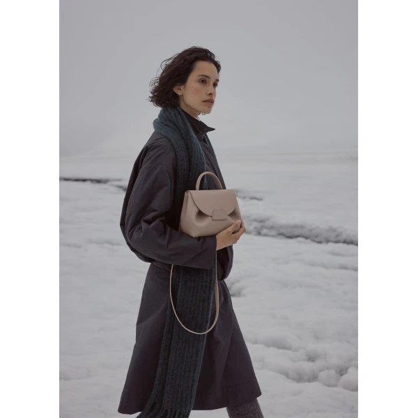 Polène Numéro Un Nano in Taupe Numéro Un Nano in Taupe - Mini Bags - Parisian Luxury Leather Bag at Luxury Shoes 