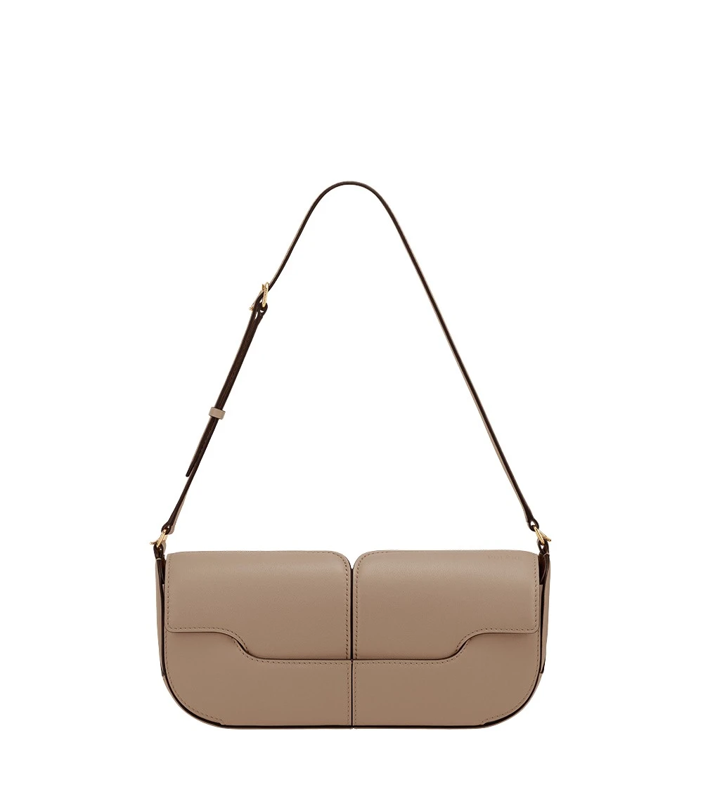 Grey-Osmo-in-Taupe-collection-coveti70738_nobg Polène Osmo in Taupe Osmo in Taupe - Shoulder & Crossbody Bags - Parisian Luxury Leather Bag at Luxury Shoes