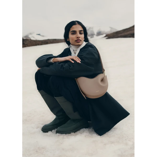 Polène Tonca in Taupe Tonca in Taupe - Shoulder & Crossbody Bags - Parisian Luxury Leather Bag at Luxury Shoes 