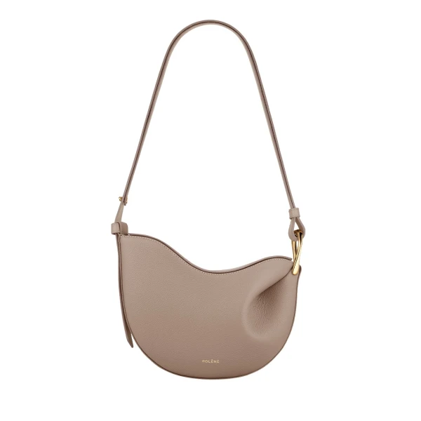Polène Tonca in Taupe Tonca in Taupe - Shoulder & Crossbody Bags - Parisian Luxury Leather Bag at Luxury Shoes 