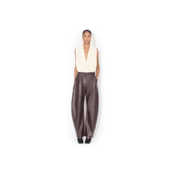 Alaïa Hooded Viscose Bodysuit - ALAÏA Hoodies - Laser Cut Luxury - Shop at Luxury Shoes 