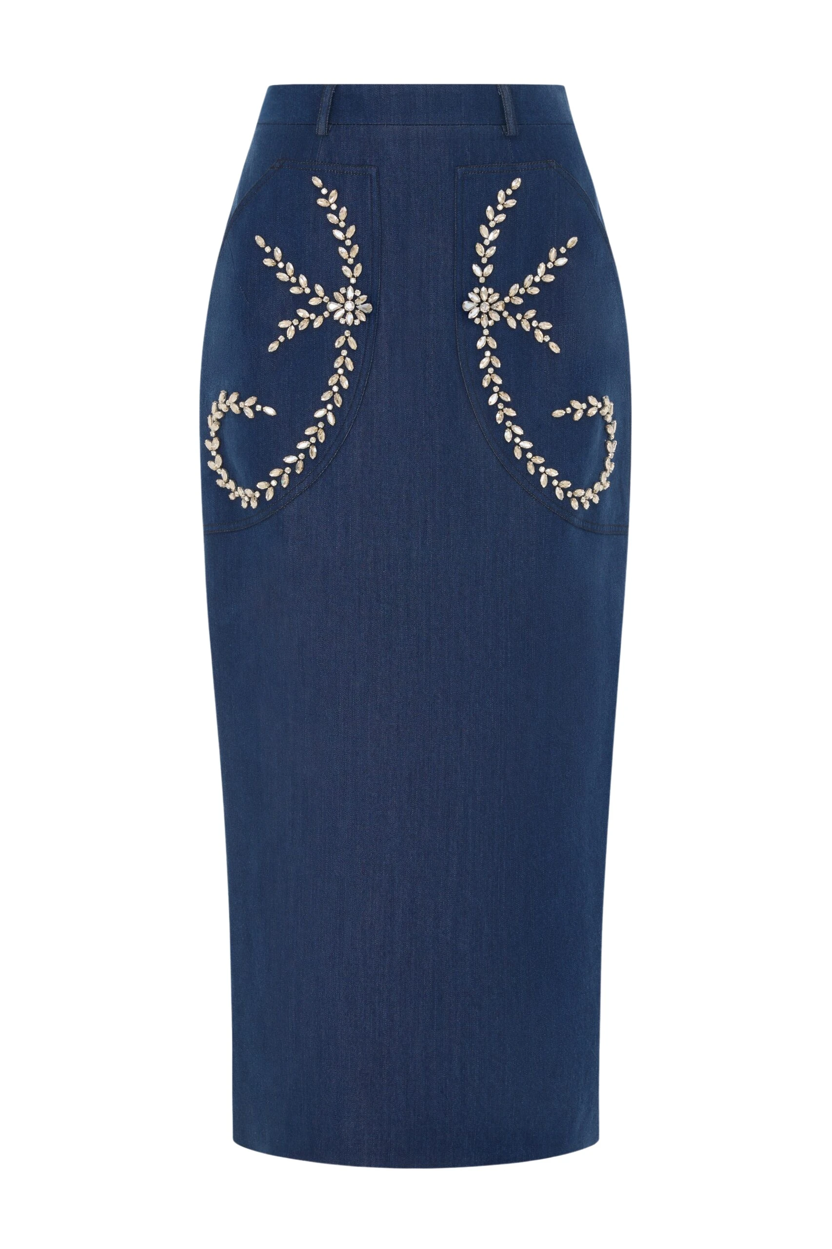 Huishan-Zhang-Eugenie-Skirt-in-Blue-Chambray-scaled30567_nobg Huishan Zhang