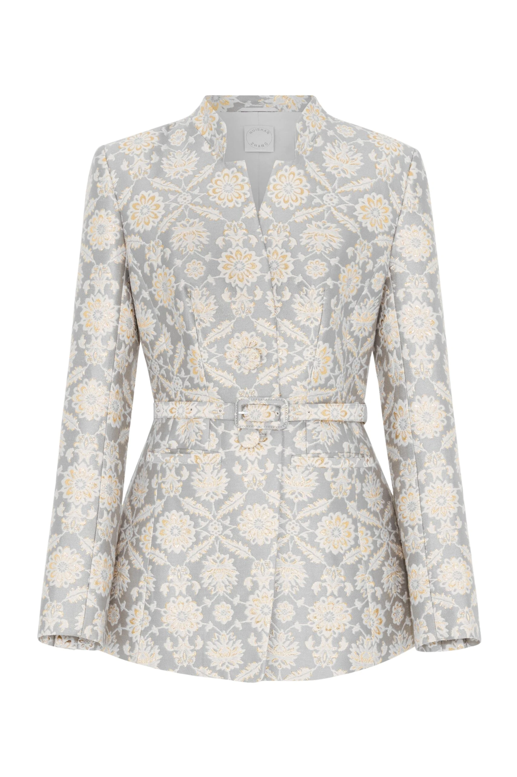 Huishan-Zhang-Kieran-Jacket-in-Grey-Jacquard-scaled46312_nobg Huishan Zhang
