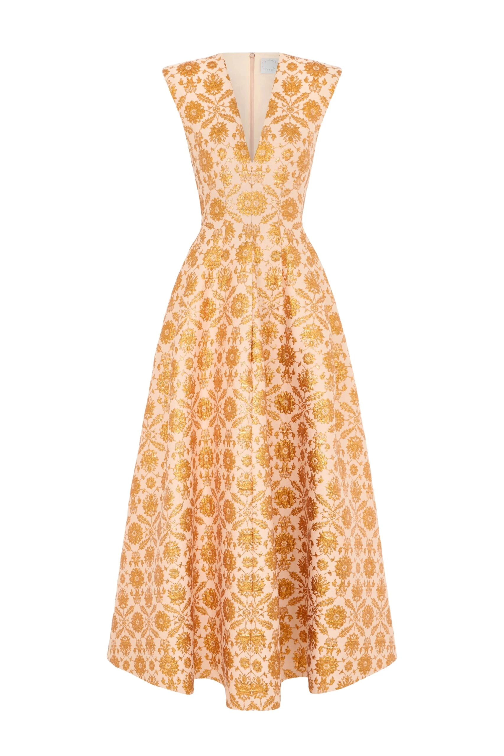 Huishan-Zhang-Kyle-Dress-in-Copper-Jacquard-scaled42119_nobg Huishan Zhang