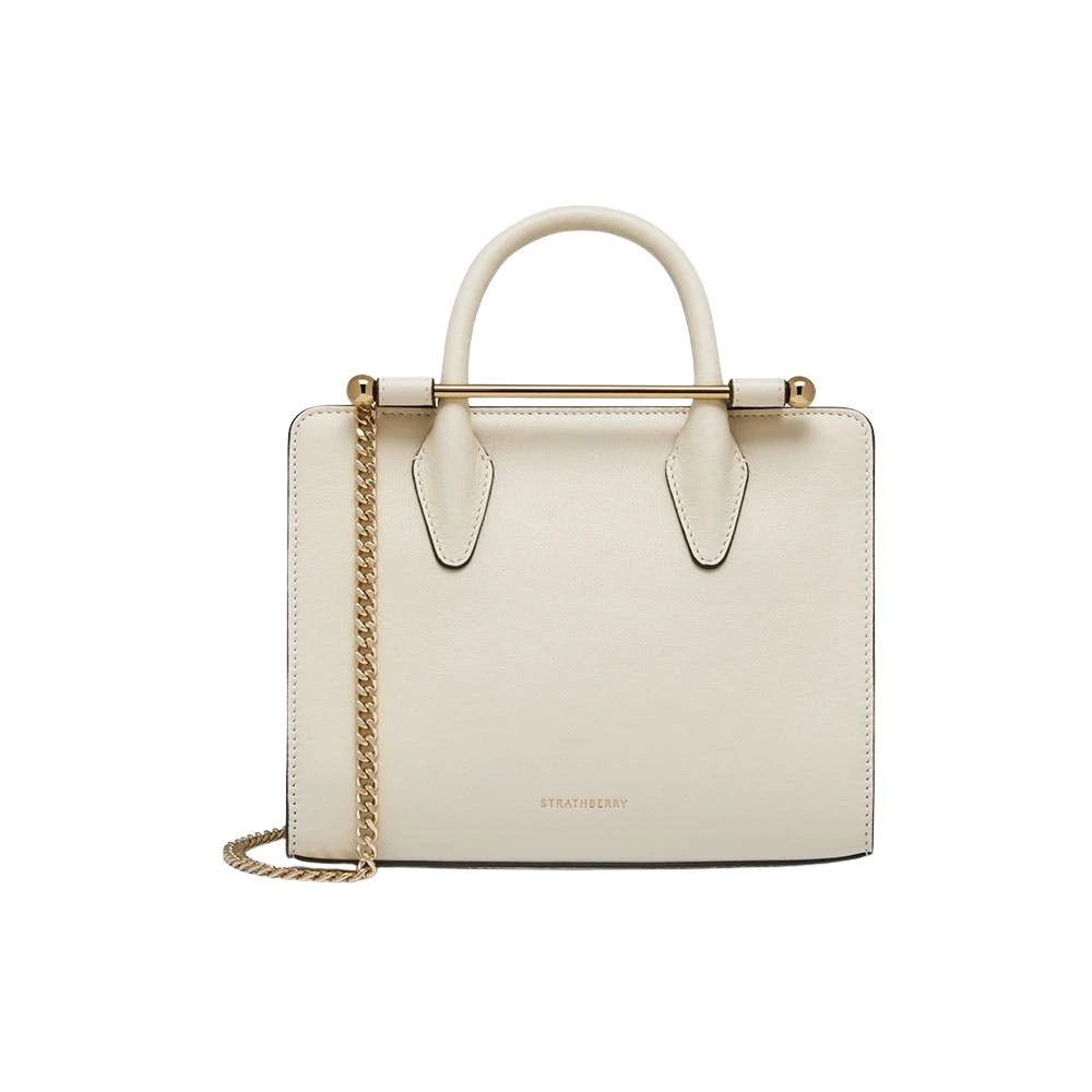 Ivory-Mini-Tote-in-Vanilla14562_nobg Strathberry Mini Tote bag