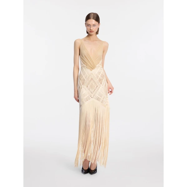 Ivory midi dress