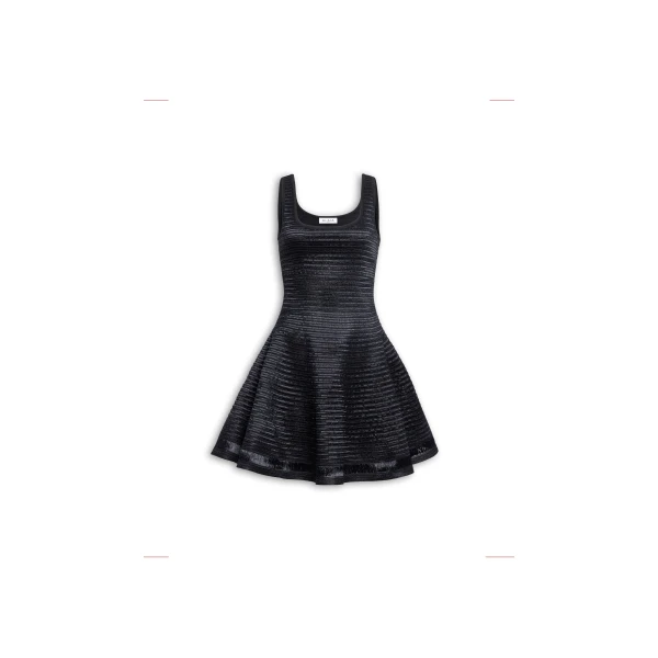 Alaïa Knitted Skater Dress - ALAÏA Dresses - Laser Cut Luxury - Shop at Luxury Shoes 