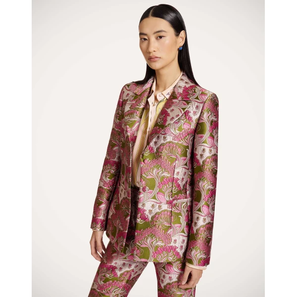 La DoubleJ 24/7 Jacket in Tulip Green - Jackets - Milanese Maximalist Fashion at Luxury Shoes 