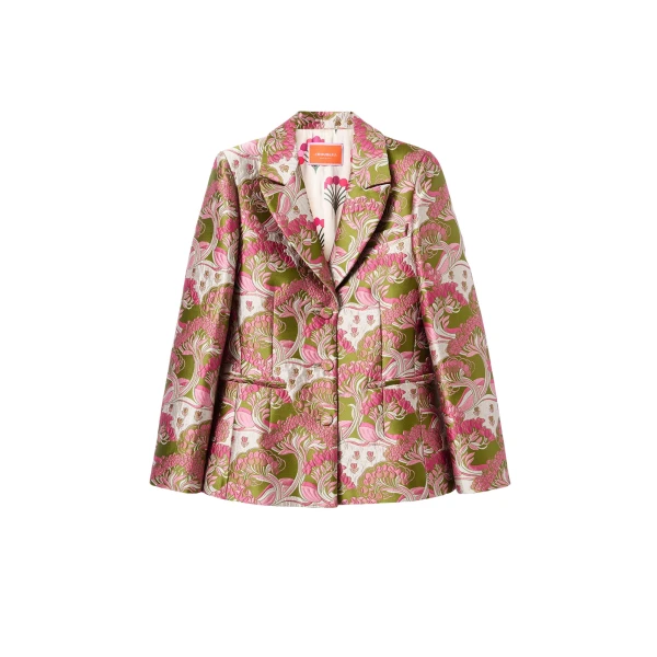 La DoubleJ 24/7 Jacket in Tulip Green - Jackets - Milanese Maximalist Fashion at Luxury Shoes 