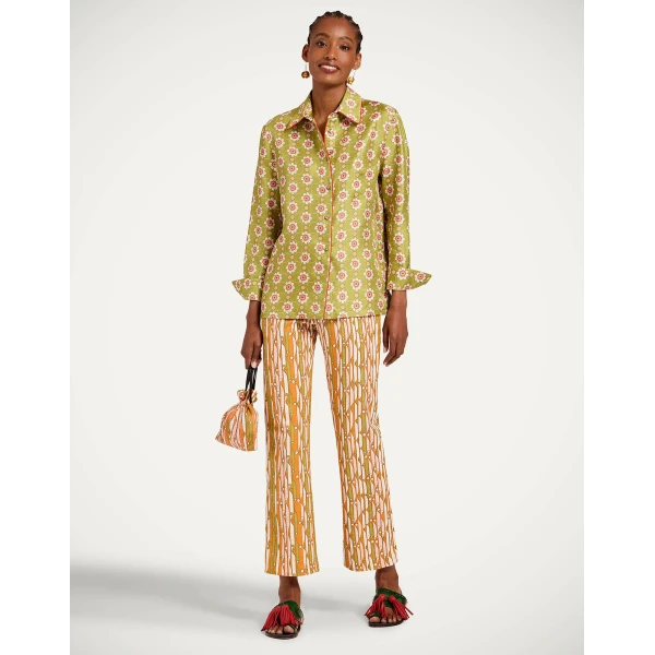 La DoubleJ 24/7 Pants in Smarties Orange - Pants - Milanese Maximalist Fashion at Luxury Shoes 