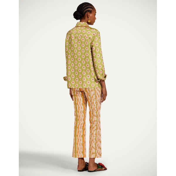 La DoubleJ 24/7 Pants in Smarties Orange - Pants - Milanese Maximalist Fashion at Luxury Shoes 