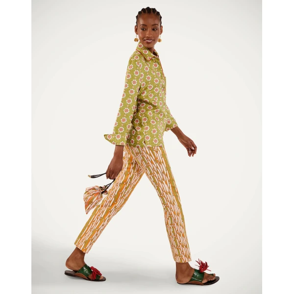La DoubleJ 24/7 Pants in Smarties Orange - Pants - Milanese Maximalist Fashion at Luxury Shoes 
