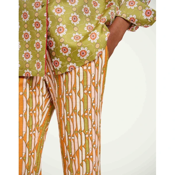 La DoubleJ 24/7 Pants in Smarties Orange - Pants - Milanese Maximalist Fashion at Luxury Shoes 