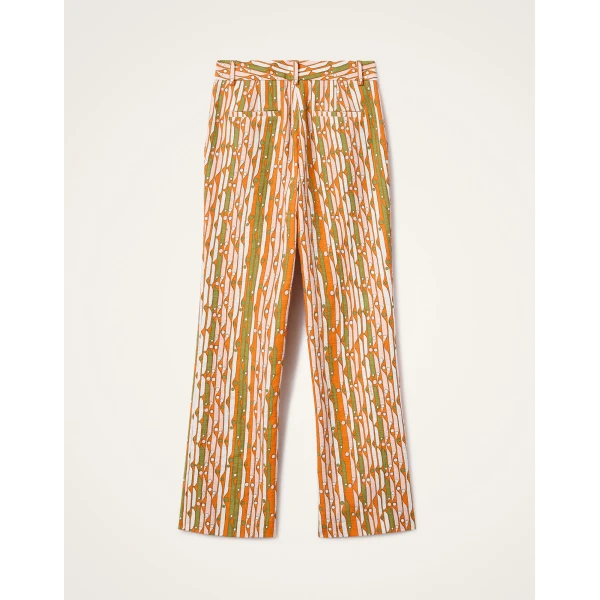 La DoubleJ 24/7 Pants in Smarties Orange - Pants - Milanese Maximalist Fashion at Luxury Shoes 