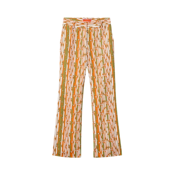La DoubleJ 24/7 Pants in Smarties Orange - Pants - Milanese Maximalist Fashion at Luxury Shoes 