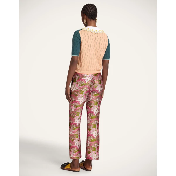 La DoubleJ 24/7 Pants in Tulip Green - Pants - Milanese Maximalist Fashion at Luxury Shoes 