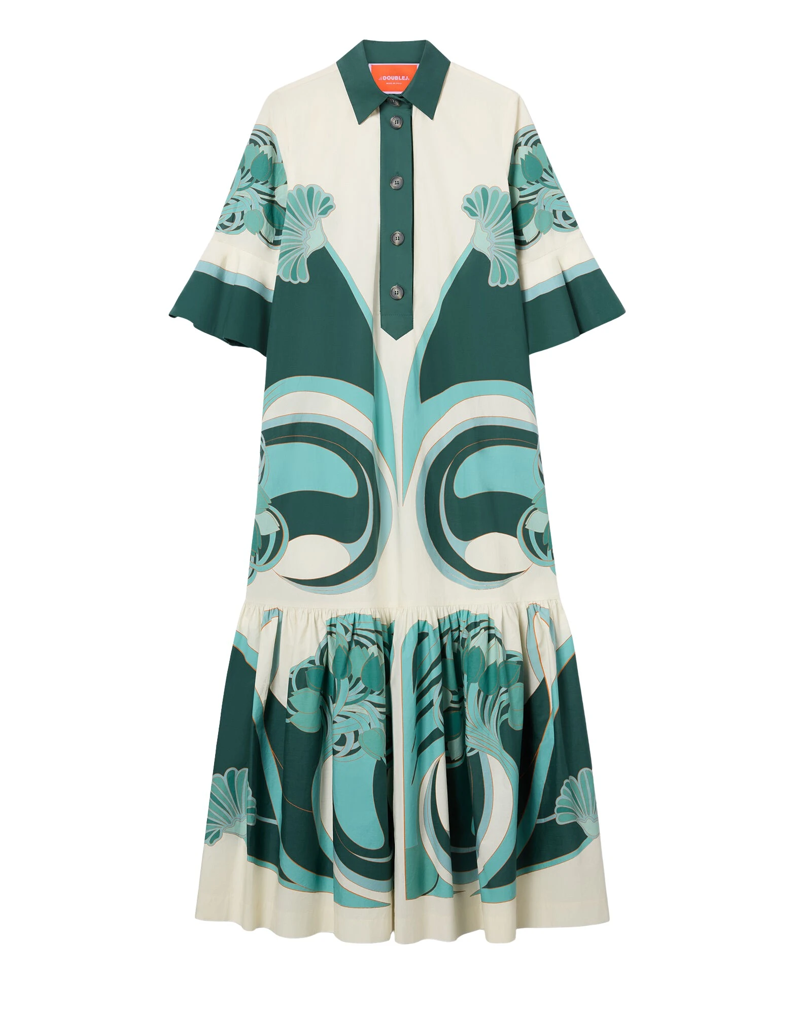 La-DoubleJ-Artemis-Dress-in-Blooming-Tulip-Placee-Dark-Green79290_nobg La DoubleJ Artemis Dress in Blooming Tulip Placée Dark Green - Dresses - Milanese Maximalist Fashion at Luxury Shoes